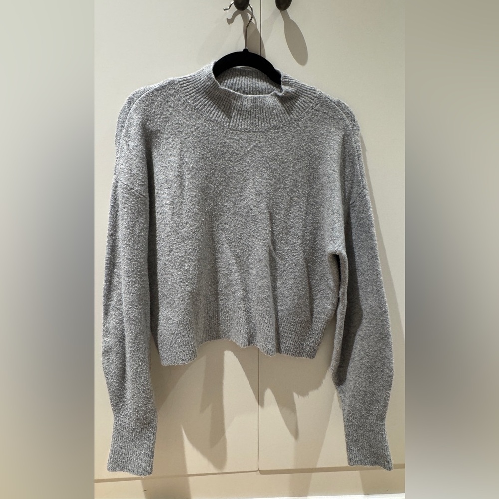 & Other Stories Light Gray Turtleneck Sweater
